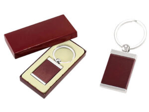 Llavero metal madera