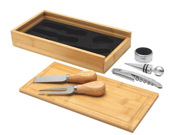 Set de vino y Tabla para quesos