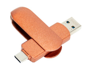 Pendrive giro encobrizado OTG USB 3.0 / Type C, 64gb 7 Pendrive giro encobrizado OTG USB 3.0 / Type C, 64gb personalizable, vista 2