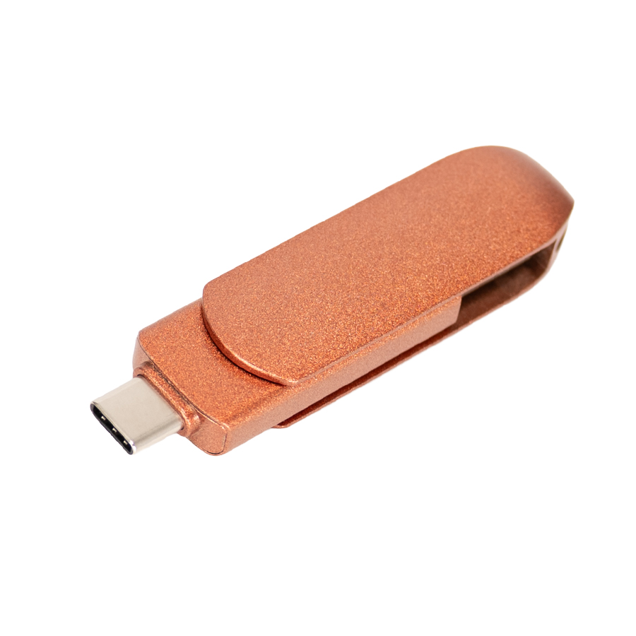 Pendrive giro encobrizado OTG USB 3.0 / Type C, 64gb 4 Pendrive giro encobrizado OTG USB 3.0 / Type C, 64gb personalizable, vista 4